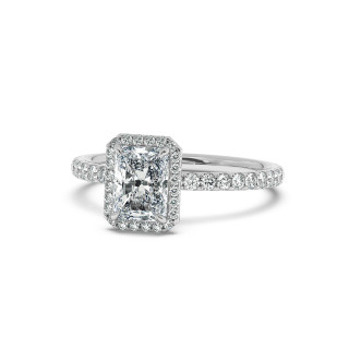 Solitaire halo serti