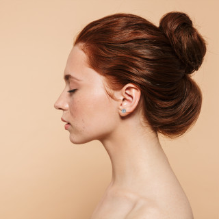 Puces d'oreilles halo libre