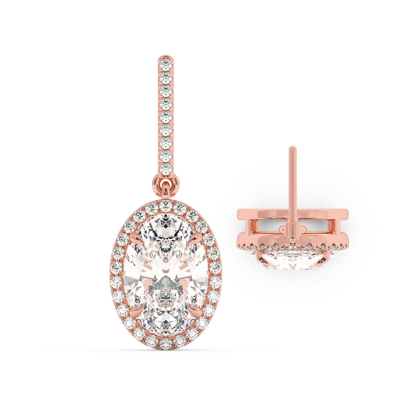 Boucle d'oreille halo