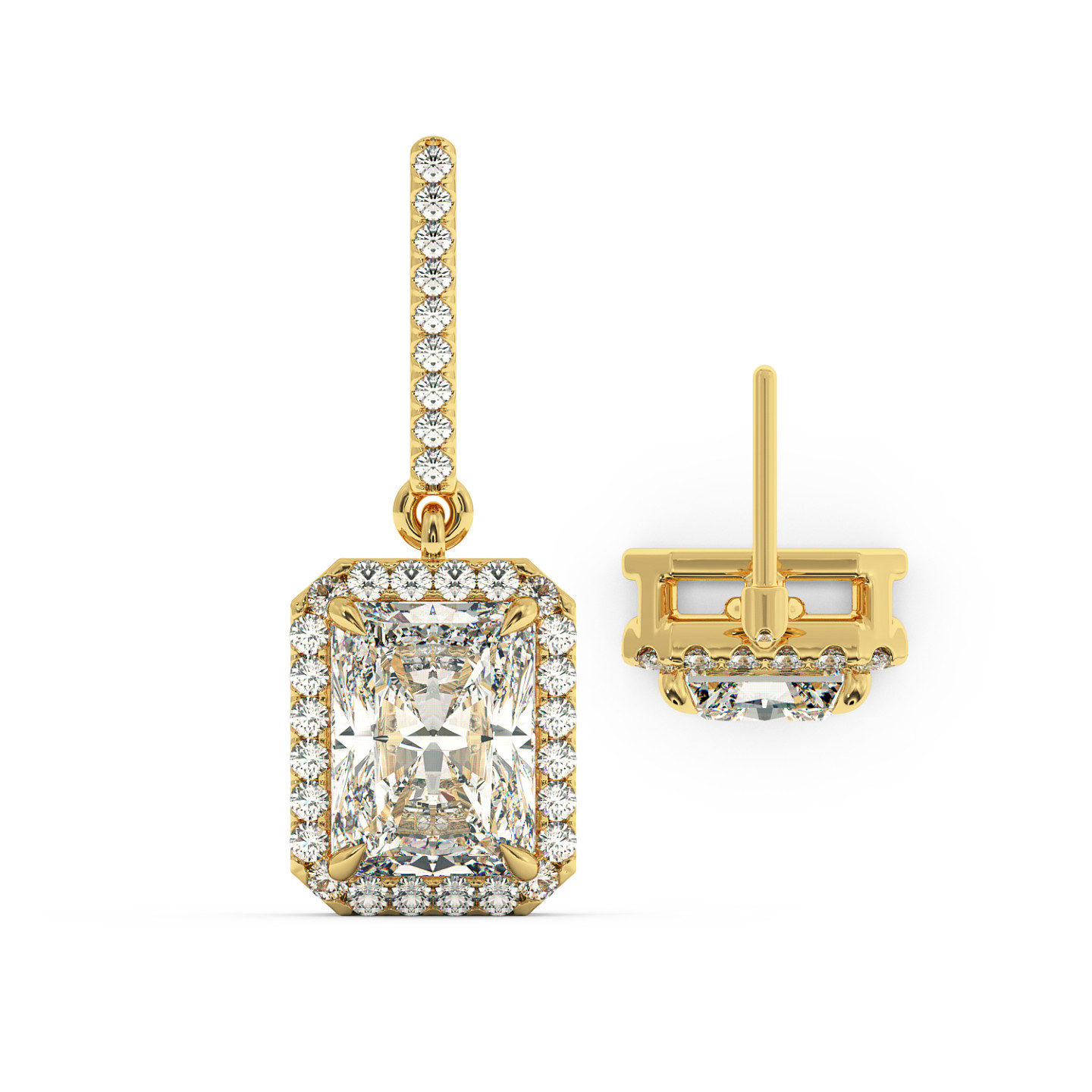 Boucle d'oreille halo