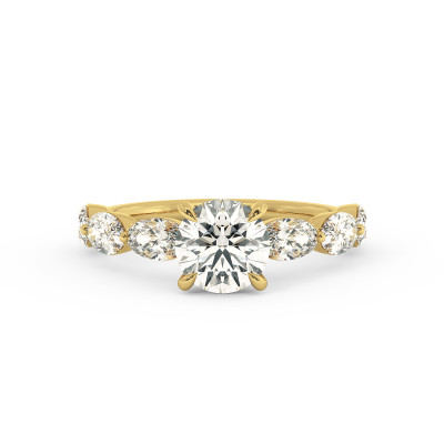 Solitaire serti oval