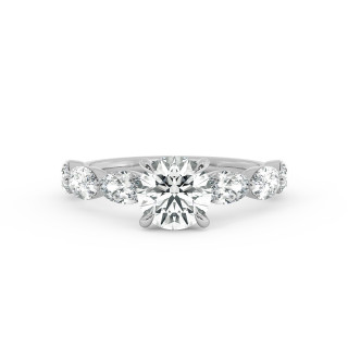 Solitaire serti oval