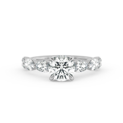 Solitaire serti oval