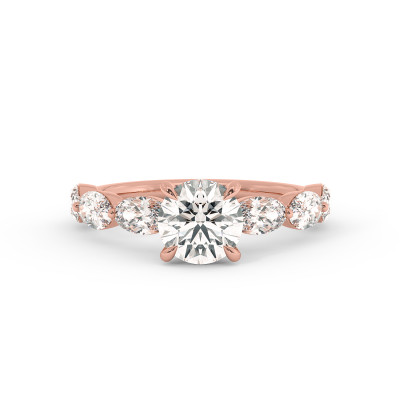 Solitaire serti oval