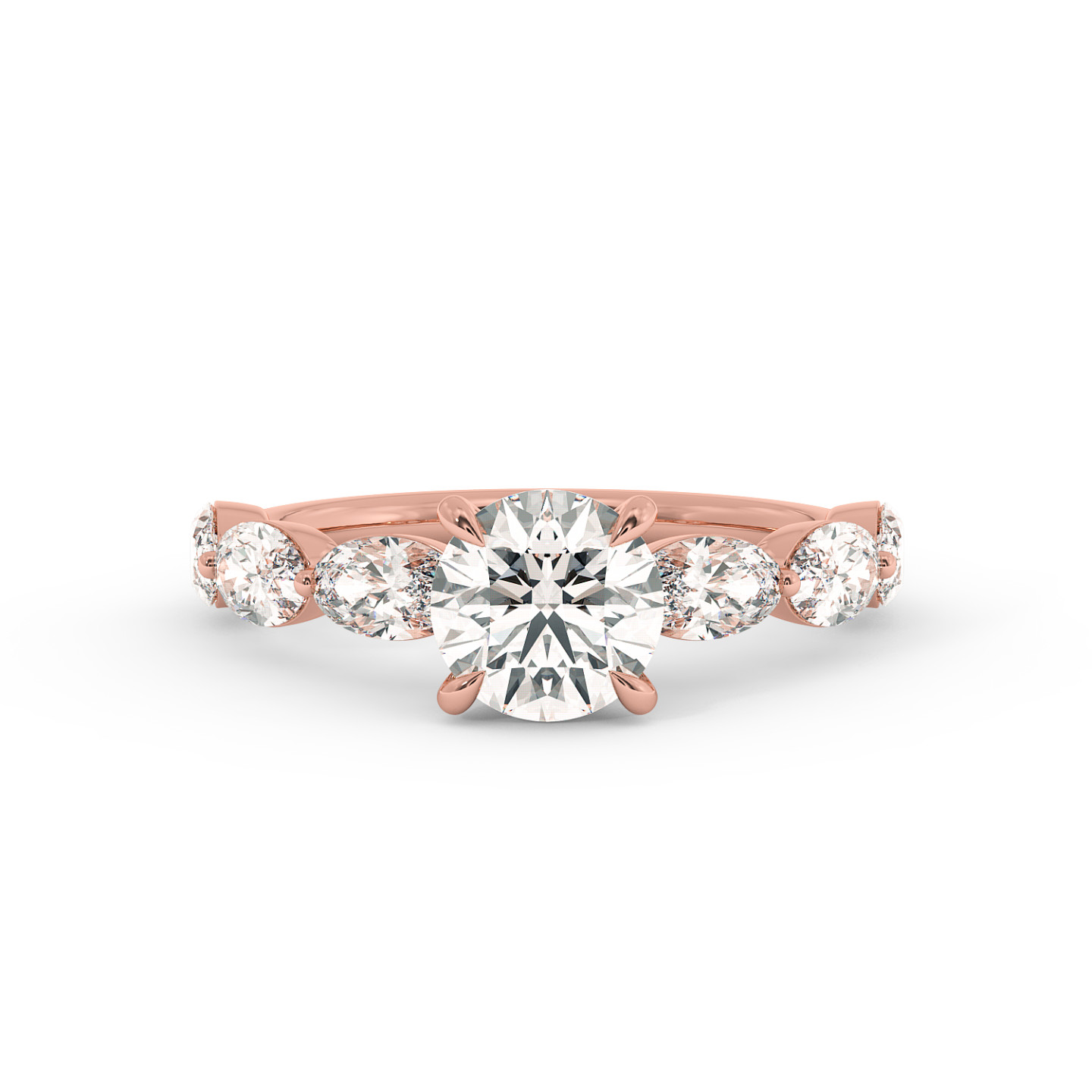 Solitaire serti oval