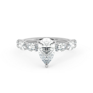 Solitaire serti oval