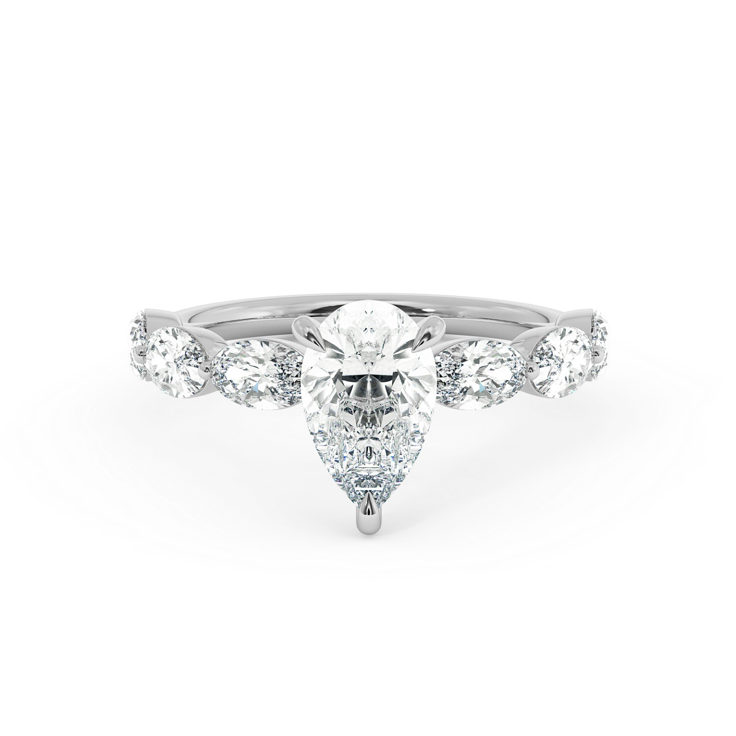 Solitaire serti oval