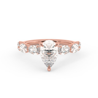 Solitaire serti oval