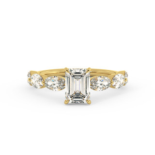 Solitaire serti oval