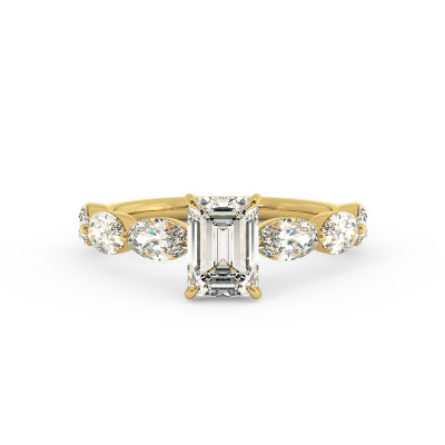 Solitaire serti oval