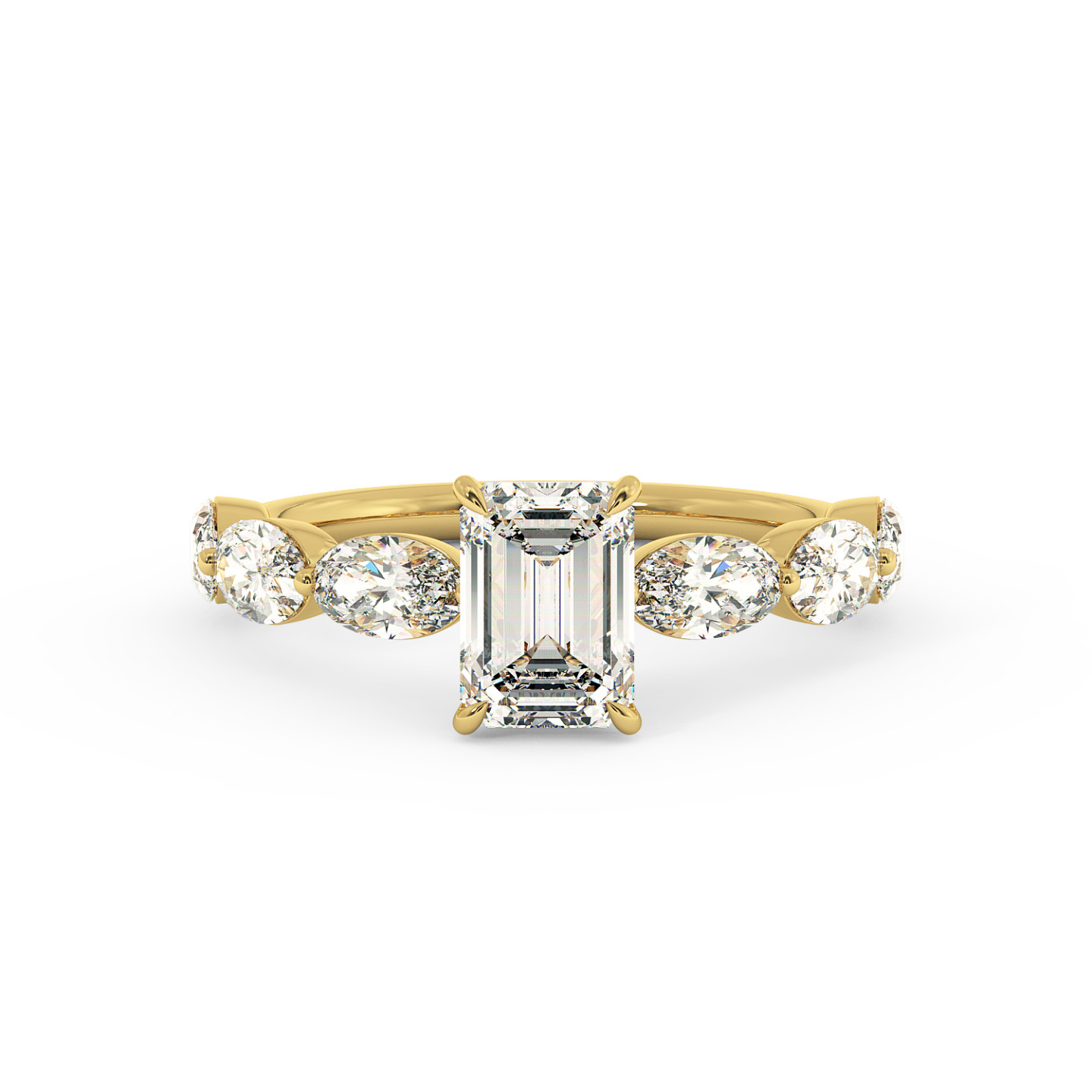 Solitaire serti oval