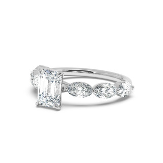 Solitaire serti oval