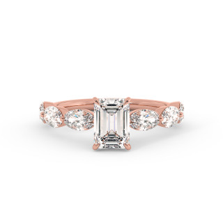 Solitaire serti oval