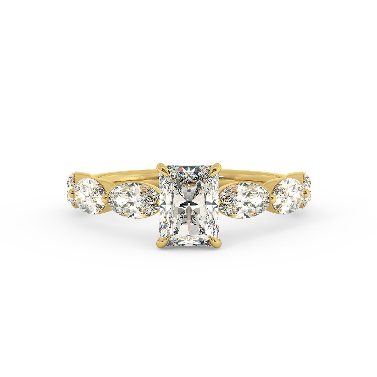 Solitaire serti oval