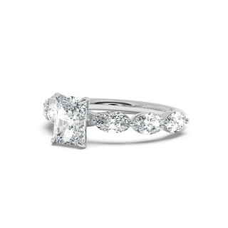 Solitaire serti oval