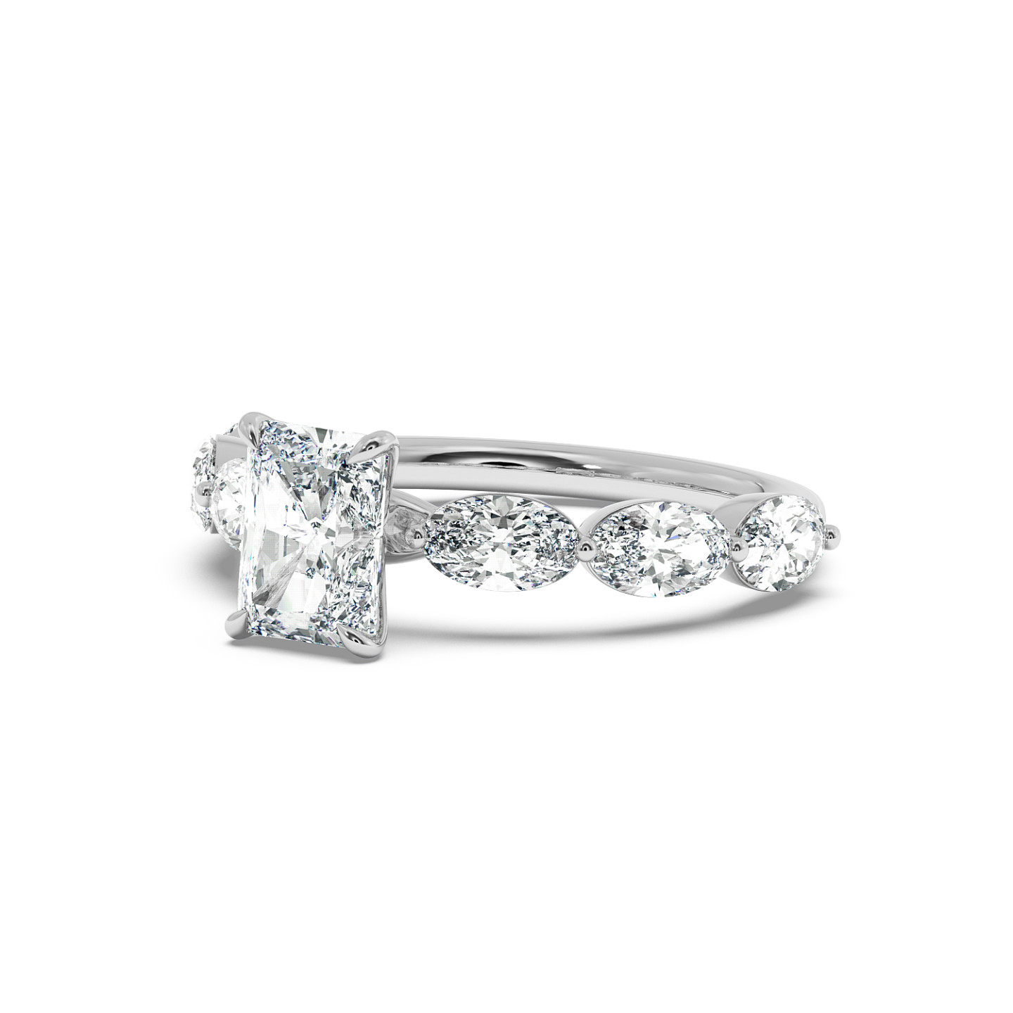 Solitaire serti oval