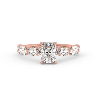 Solitaire serti oval