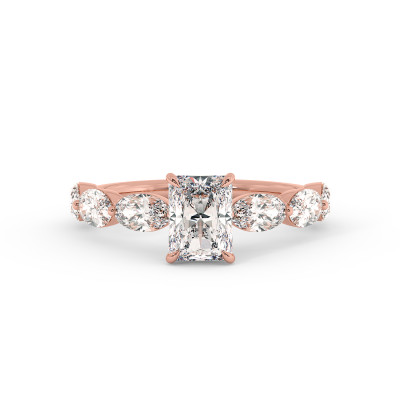 Solitaire serti oval