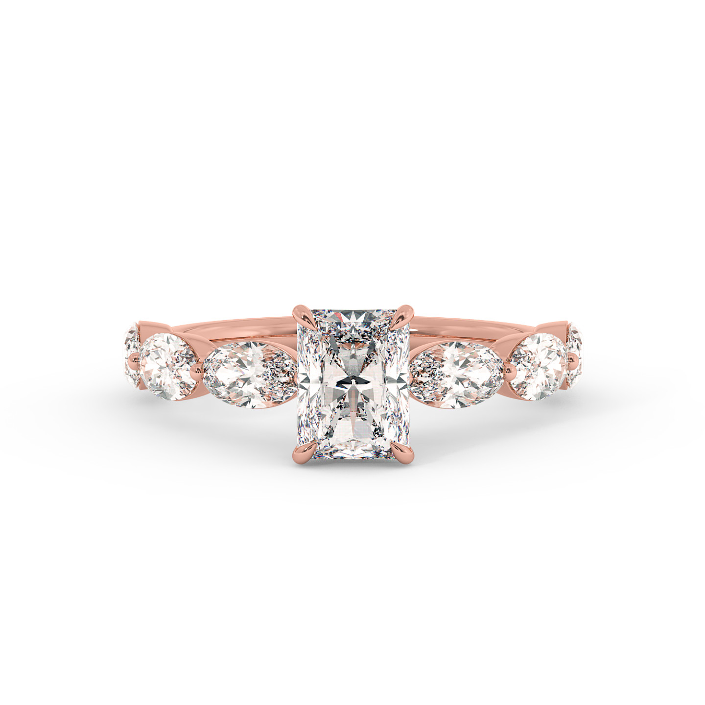 Solitaire serti oval