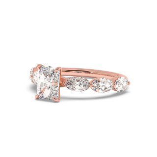 Solitaire serti oval