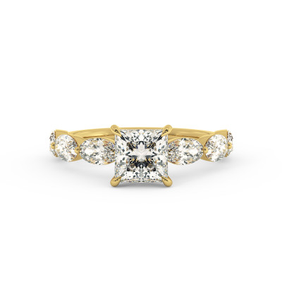 Solitaire serti oval