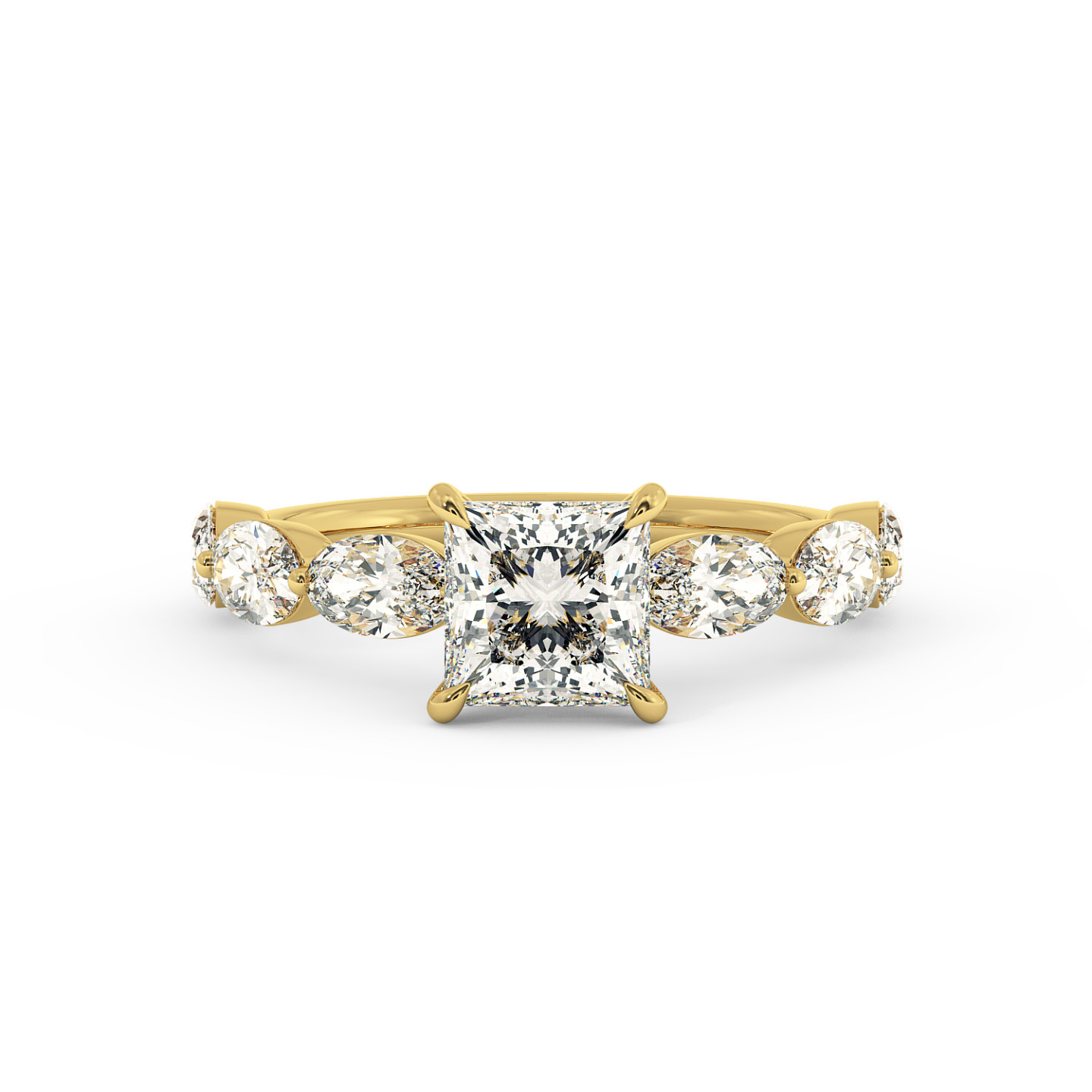 Solitaire serti oval