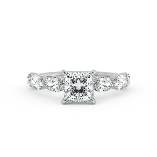 Solitaire serti oval