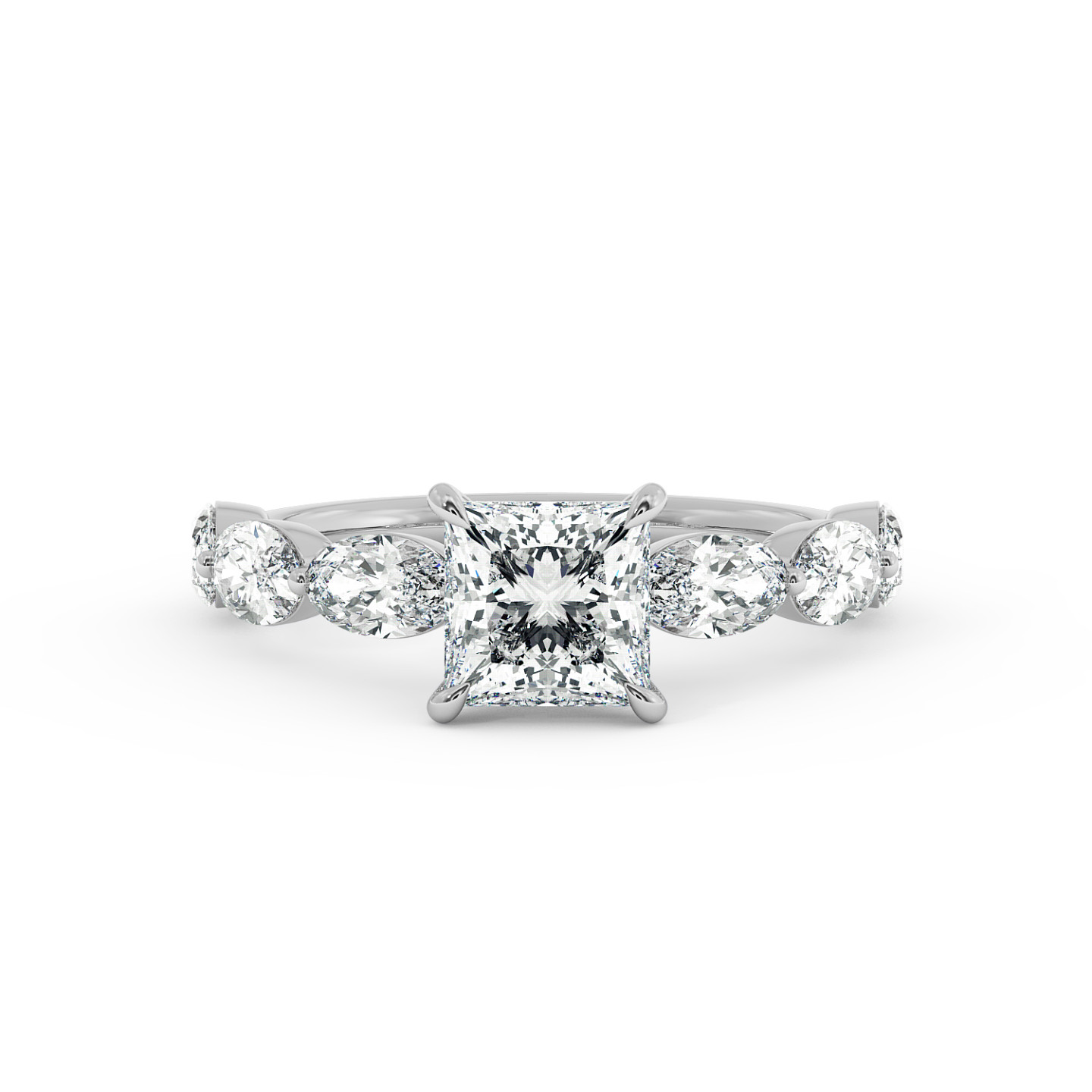 Solitaire serti oval