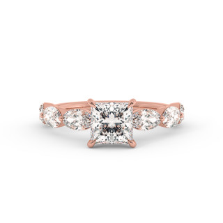 Solitaire serti oval