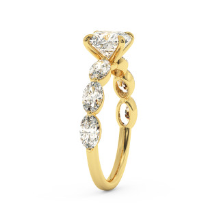 Solitaire serti oval