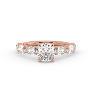 Solitaire serti oval