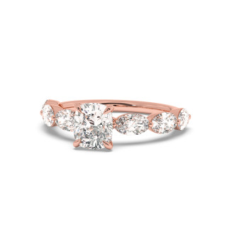 Solitaire serti oval